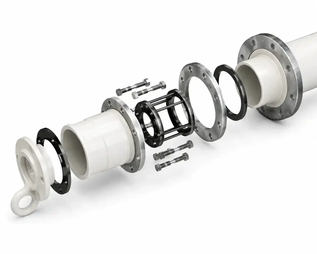 PVC Fabricated Tail Piece used in agricultural irrigation and water distribution systems